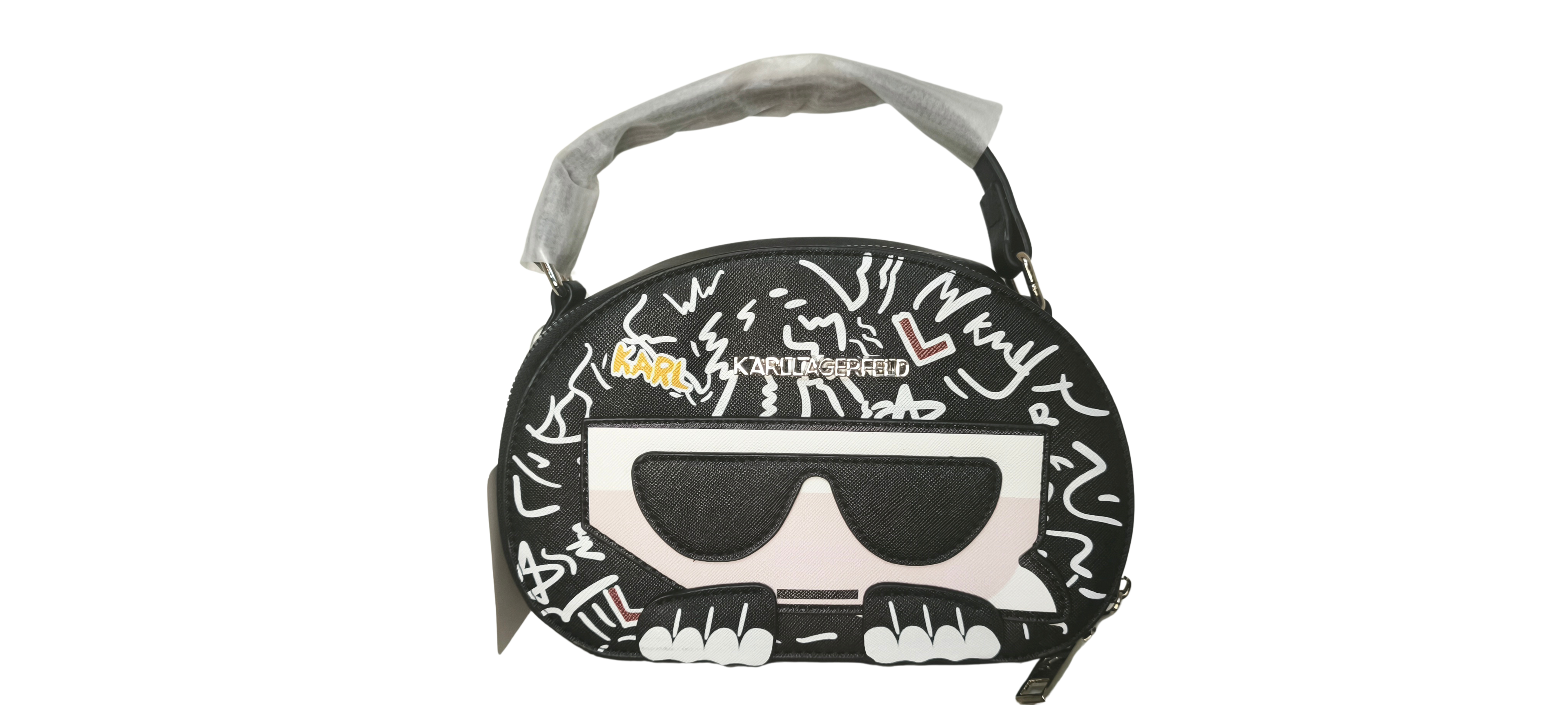 ⚡ Cartera Karl Lagerfeld Black Graffiti Edition
