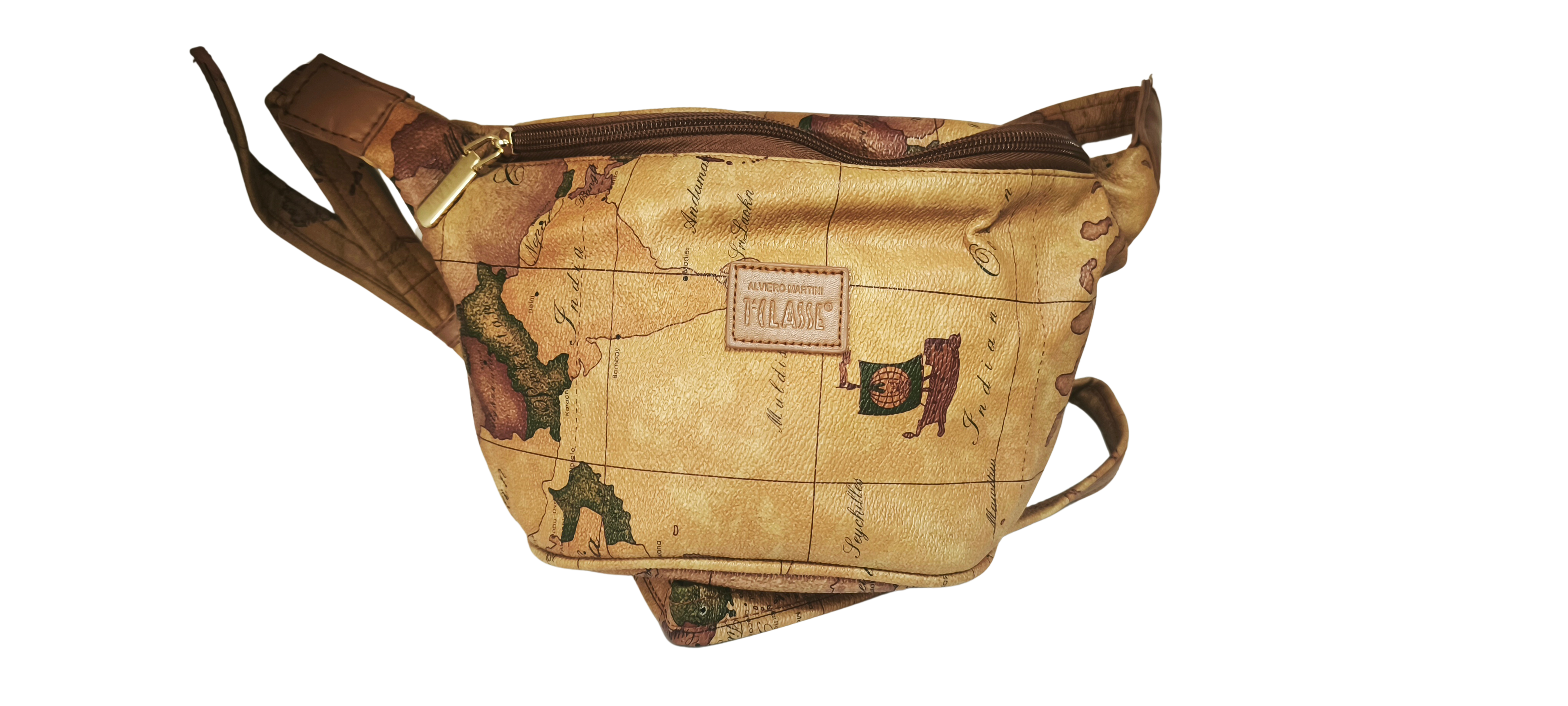 🌍 Riñonera Traveller Vintage – Estilo Alviero Martini