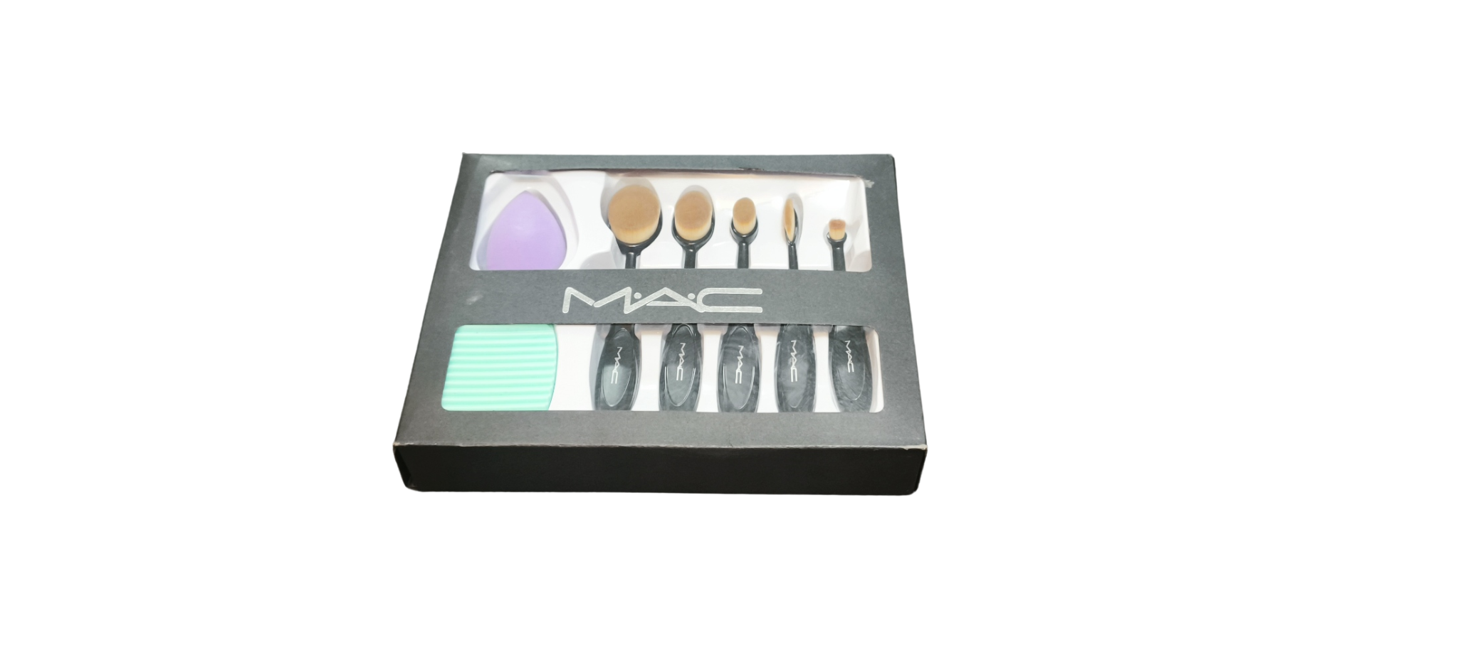 Set de Brochas MAC con Esponja y Limpiador