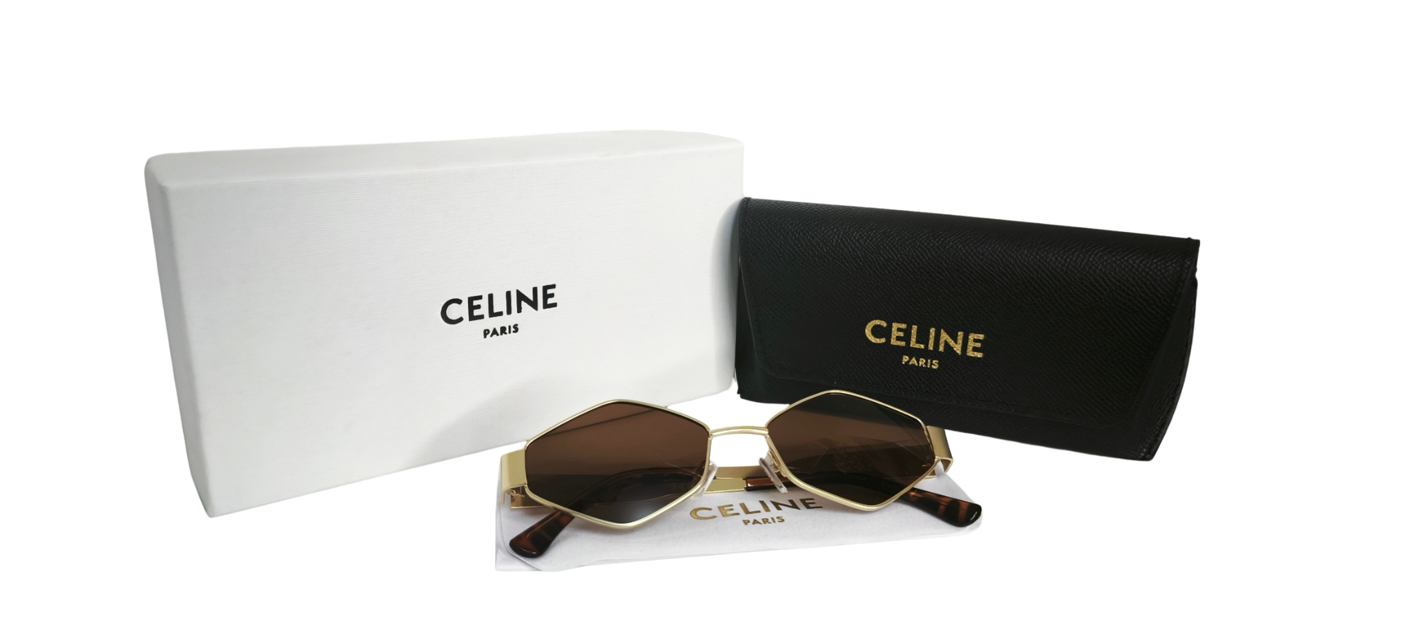 Lentes Hexagon Luxe – Gold Paris Edition