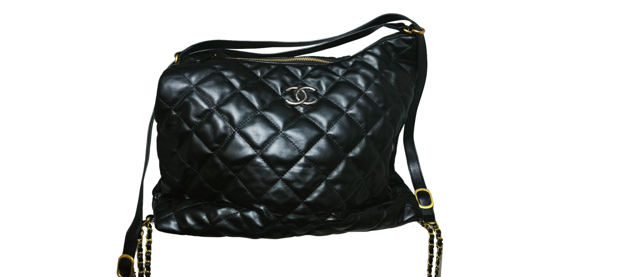 Shoulder Bag / Mochila Acolchada Black – Luxury Convertible