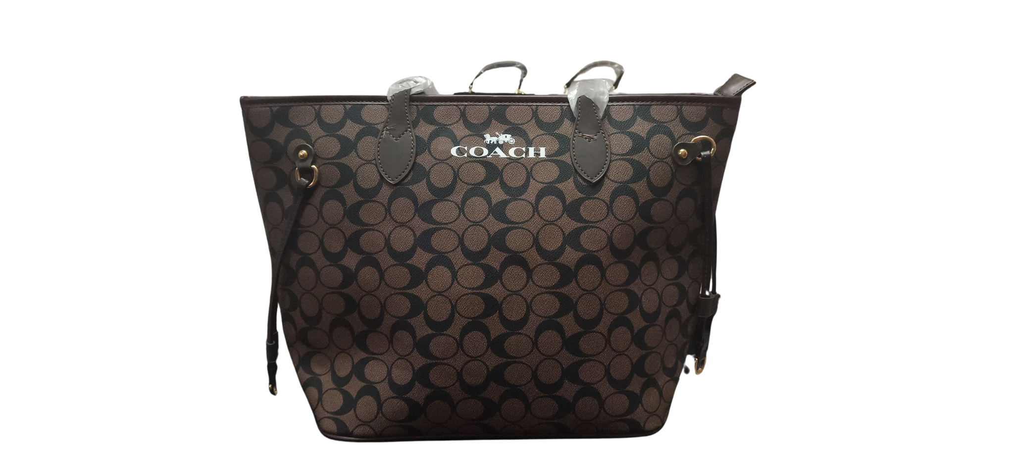 Cartera Tote Coach Brown – Modelo Signature Classic | XL