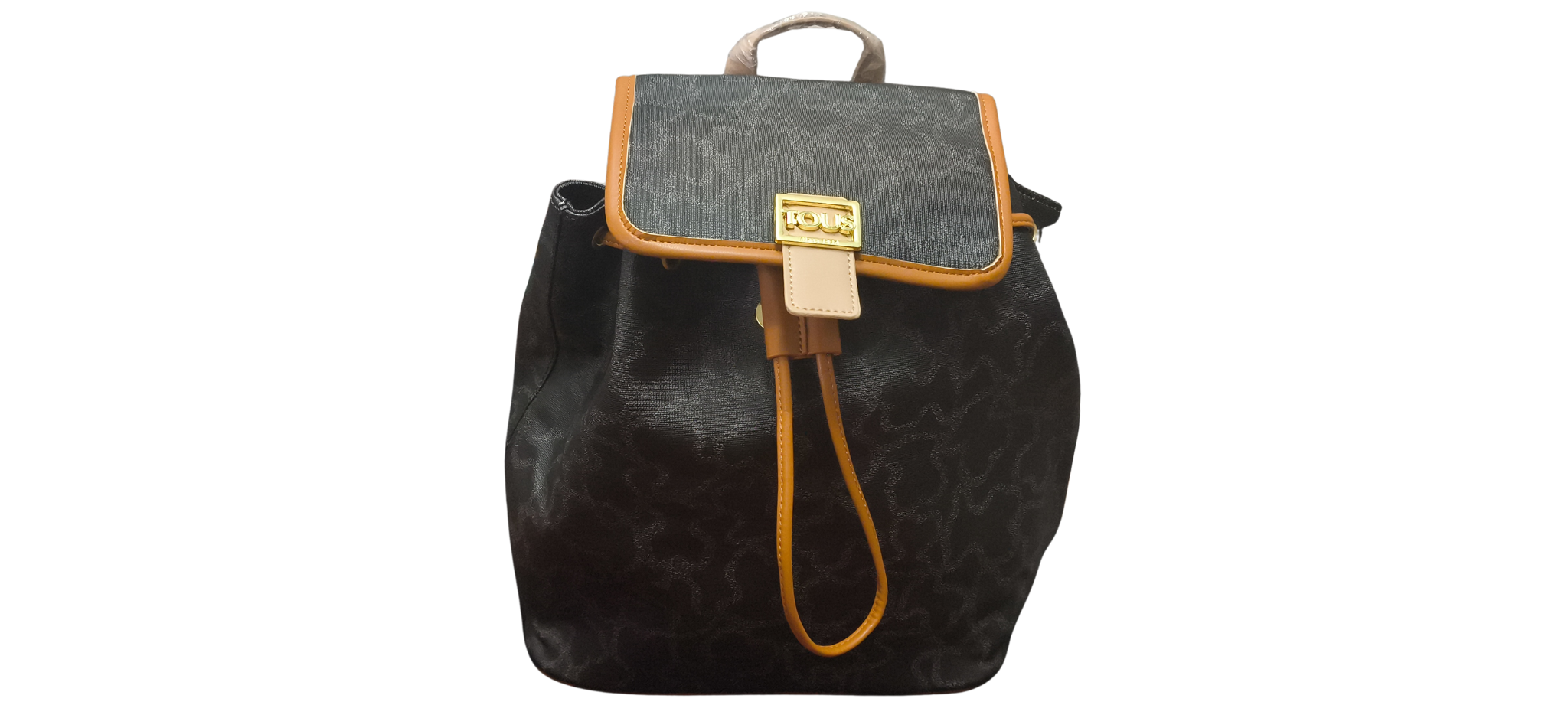 Mochila Tous Black – Modelo Drawstring Premium | Casual Elegante