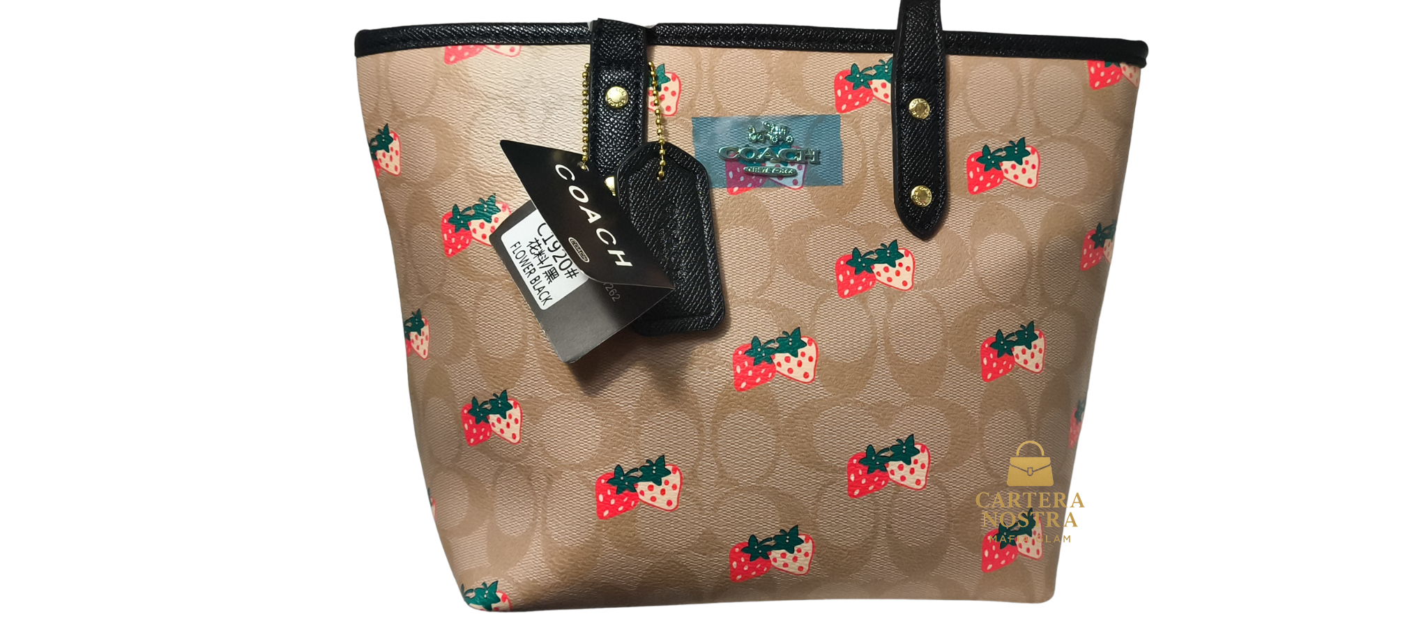 Cartera Tote COACH Frutillas – Modelo Signature Strawberry